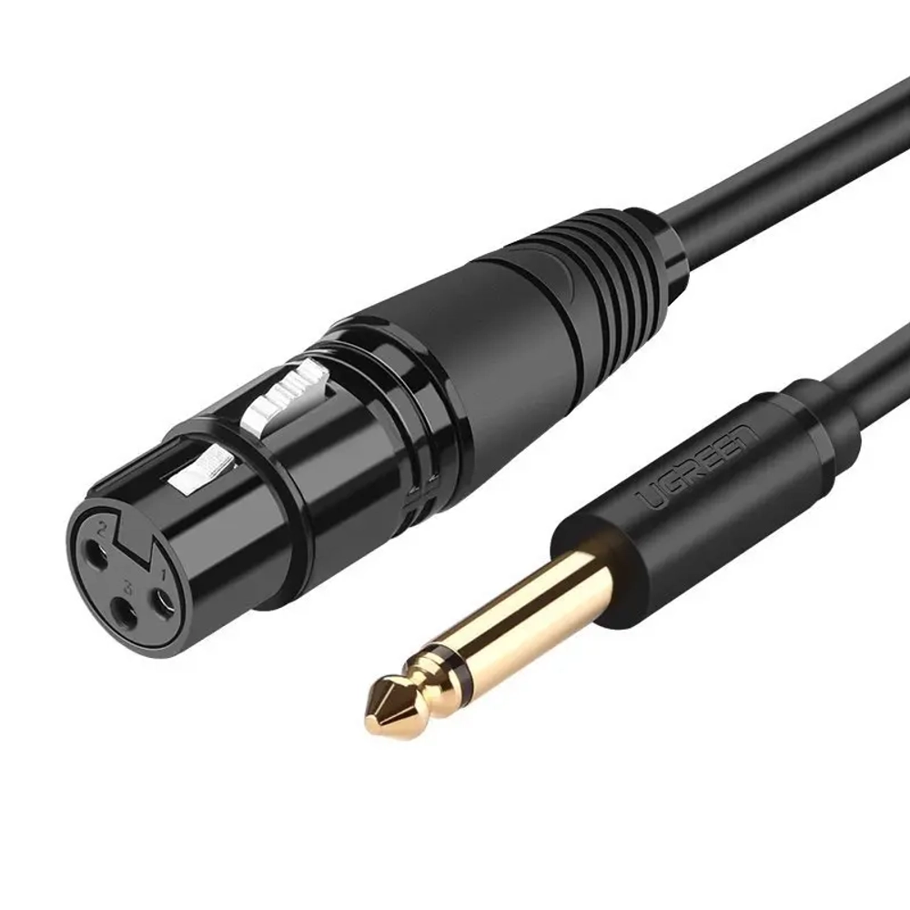 Кабель Audio 6.35mm - XLR, 2m. UGREEN 20719