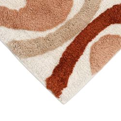 Коврик для ванной Flow терракотового цвета из коллекции Ethnic, 50x80 см