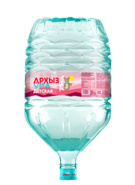 Архыз Vita ДЕТСКАЯ 19 л НЕГАЗ ПЭТ (1) горная природная питьевая 3+