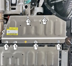 Защита алюминиевая MOTODOR для Voyah Dream; Passion арт.348607