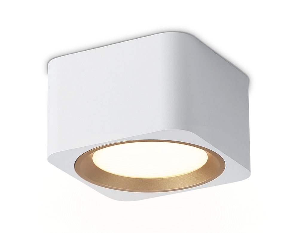 Светильник накладной TN70831 WH/GD белый/золото GX53 max 12W 96*96*60