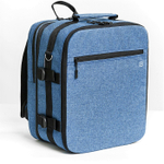 Фоторюкзак трансформер сумка для ручной клади Pobedabags Advanced 36х30х27/20 синий