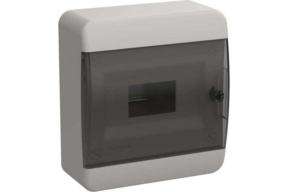 Корпус пластиковый ЩРН-П-8 IP41 черная прозрачная дверь TEKFOR IEK