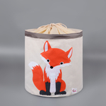 Корзина для игрушек с крышкой на завязках, водоотталкивающий материал, 44*46*44см