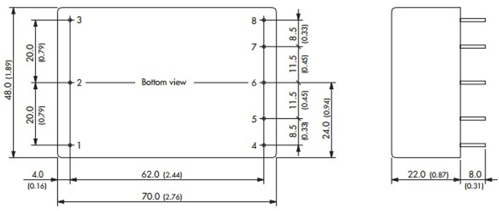 Преобразователь AC-DC сетевой TRACO POWER TML 20105