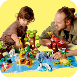 Конструктор LEGO DUPLO - Дикие животные мира 10975
