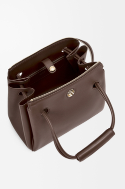 Loewe Маленькая сумка Madrid из мягкой телячьей кожи, темно-каштановый