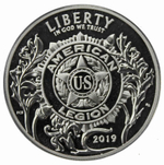 1 доллар. Американский легион. 100 лет со дня основания. США. 2019 г. PROOF