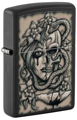 Зажигалка Zippo Gory Tattoo с покрытием Black Matte (48616) 2