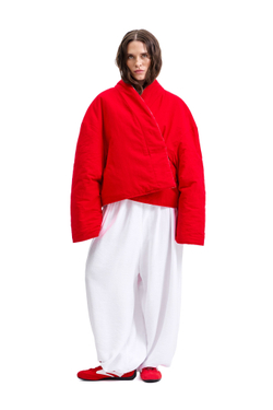 Куртка двустороняя TULUP white/red