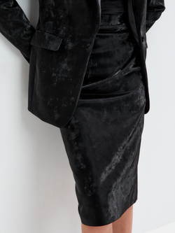 Юбка Сандра из экокожи в оттенке опал