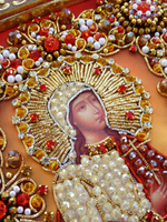 Принт-Ии71 Ткань с нанесенной авторской схемой Святая Агафья