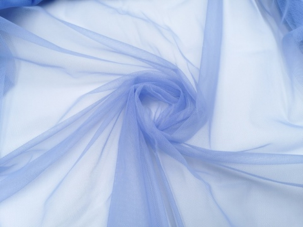 УЦЕНКА! Бюстовая неэластичная сетка, Lauma, светлый ультрамарин, (BS-1474) 43 х 110 см