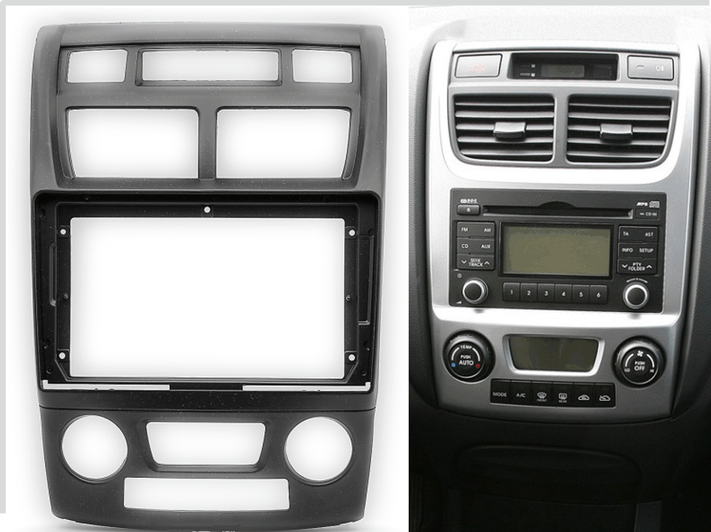 Магнитола для KIA Sportage 2008-2010 (рестайлинг) - Vaycar VA27-0023 на Android 13, 8-ядер, 2Гб-32Гб, 4G SIM-слот