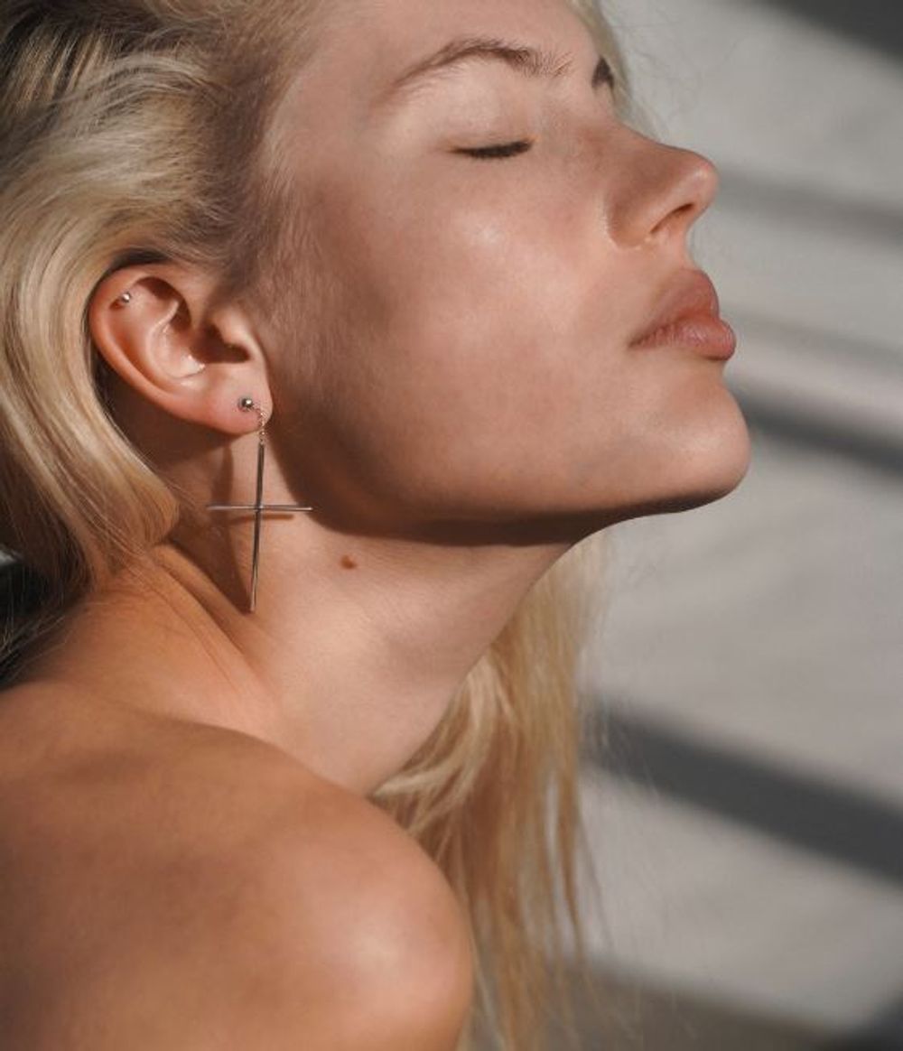 Моносерьга Split Cross