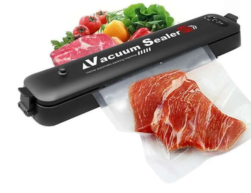 Вакуумный упаковщик для продуктов (вакууматор) Vacuum Sealer (10 пакетов 17х25)