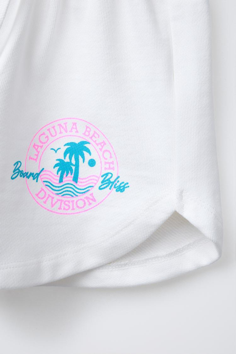 ZARA ШОРТЫ ИЗ МЯГКОЙ ТКАНИ С ПРИНТОМ, ЖЕЛТОВАТО-БЕЛЫЙ