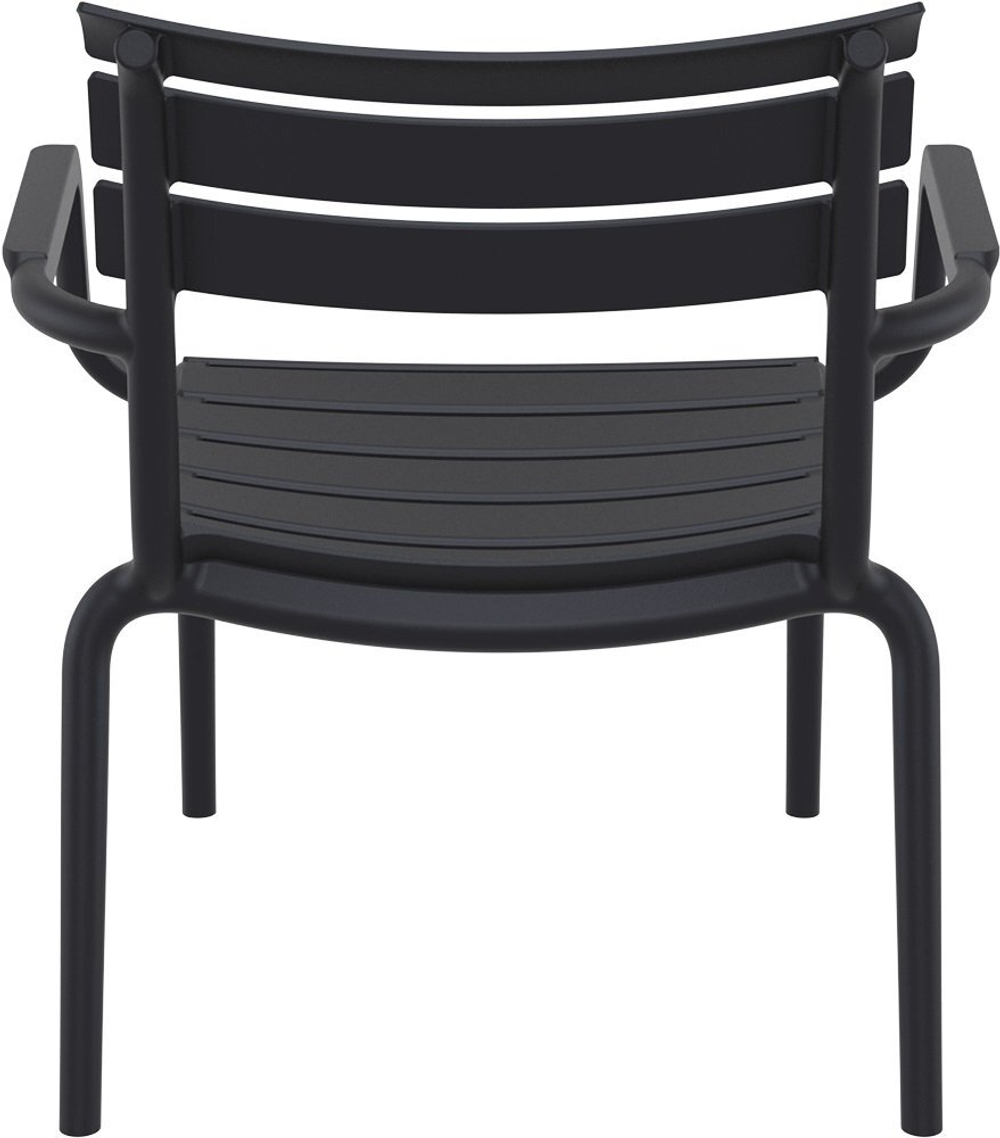 Кресло лаунж пластиковое Siesta Contract Paris Lounge, черный