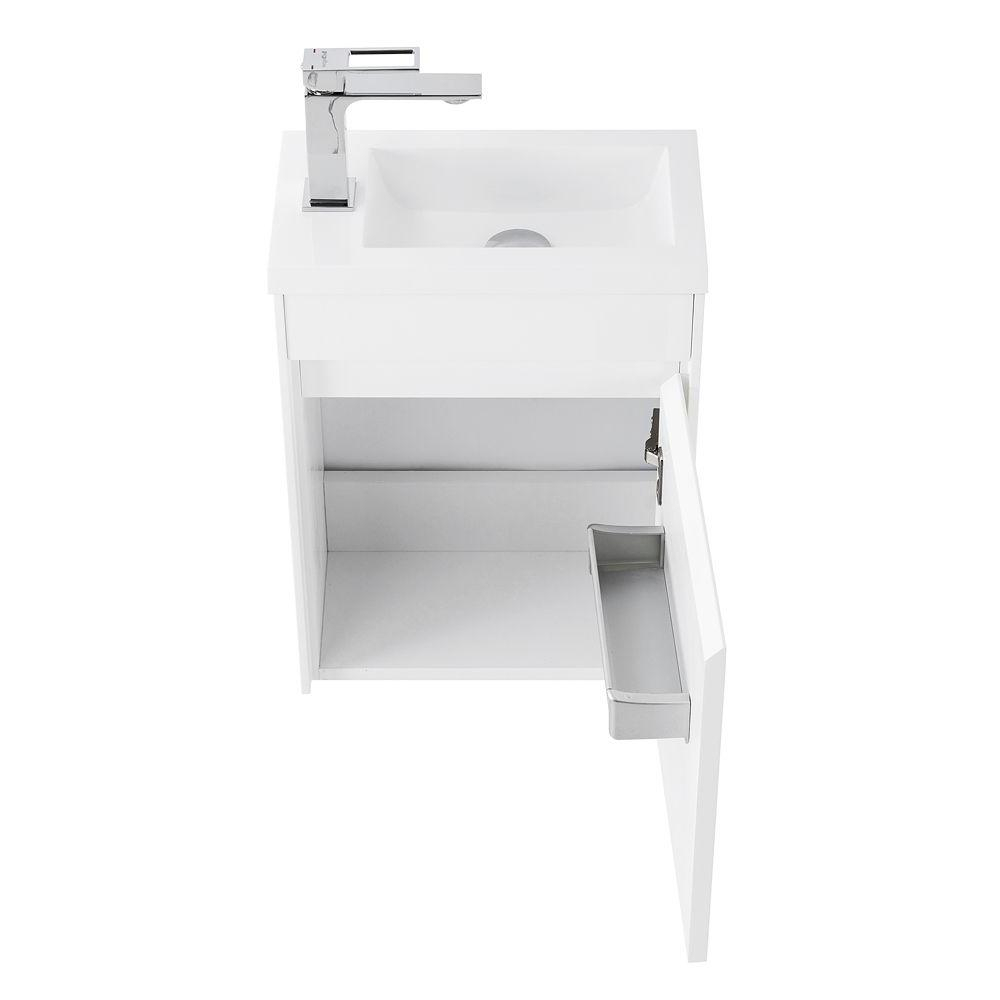 Тумба подвесная под раковину BelBagno PIETRA MINI-400-1A-SO-BL-R