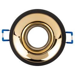 Встраиваемый светильник декоративный ЭРА KL103 BK/GD MR16 GU5.3 черный золото