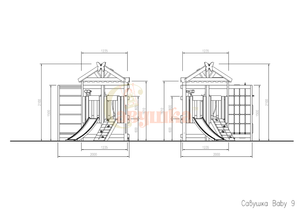 Игровой комплекс Савушка Baby club 9