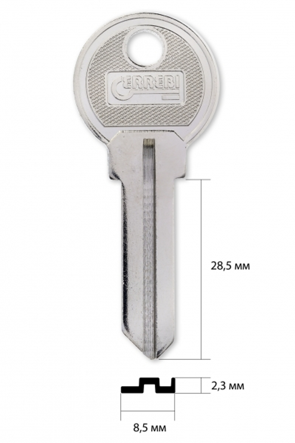 Заготовка английского ключа 10368 TOM-1D | TMS1D | RZA3 | TMK1