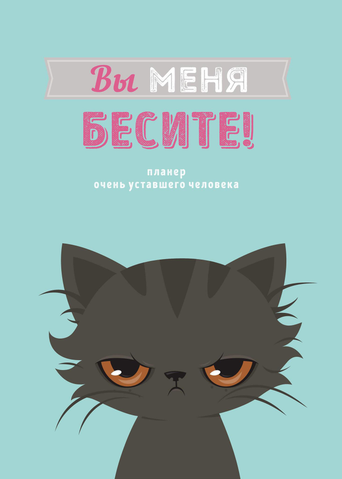 Блокнот-планер недатированный. Вы меня бесите! (А4, 36 л., на скобе)