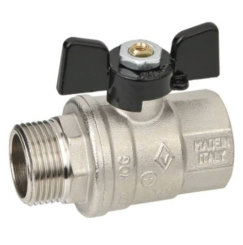 Bugatti Кран Шаровой НР-ВР 3/4" (бабочка)