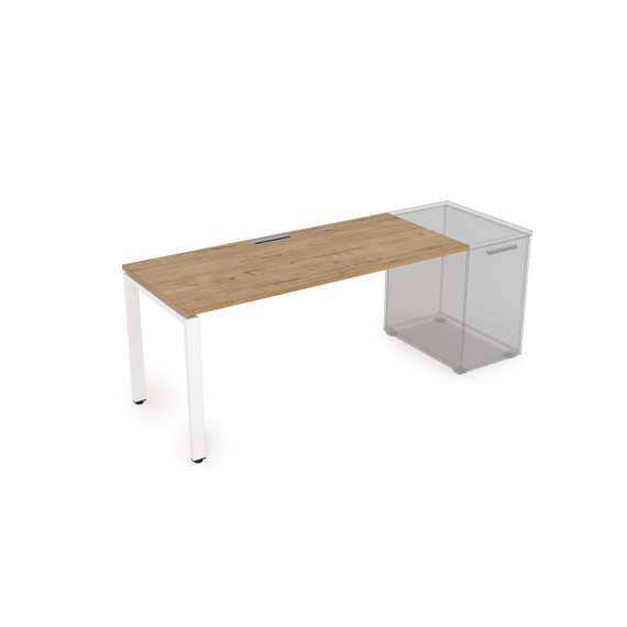 СДТ-П.989 Стол рабочий прямолинейный, приставной (1400*800*750)