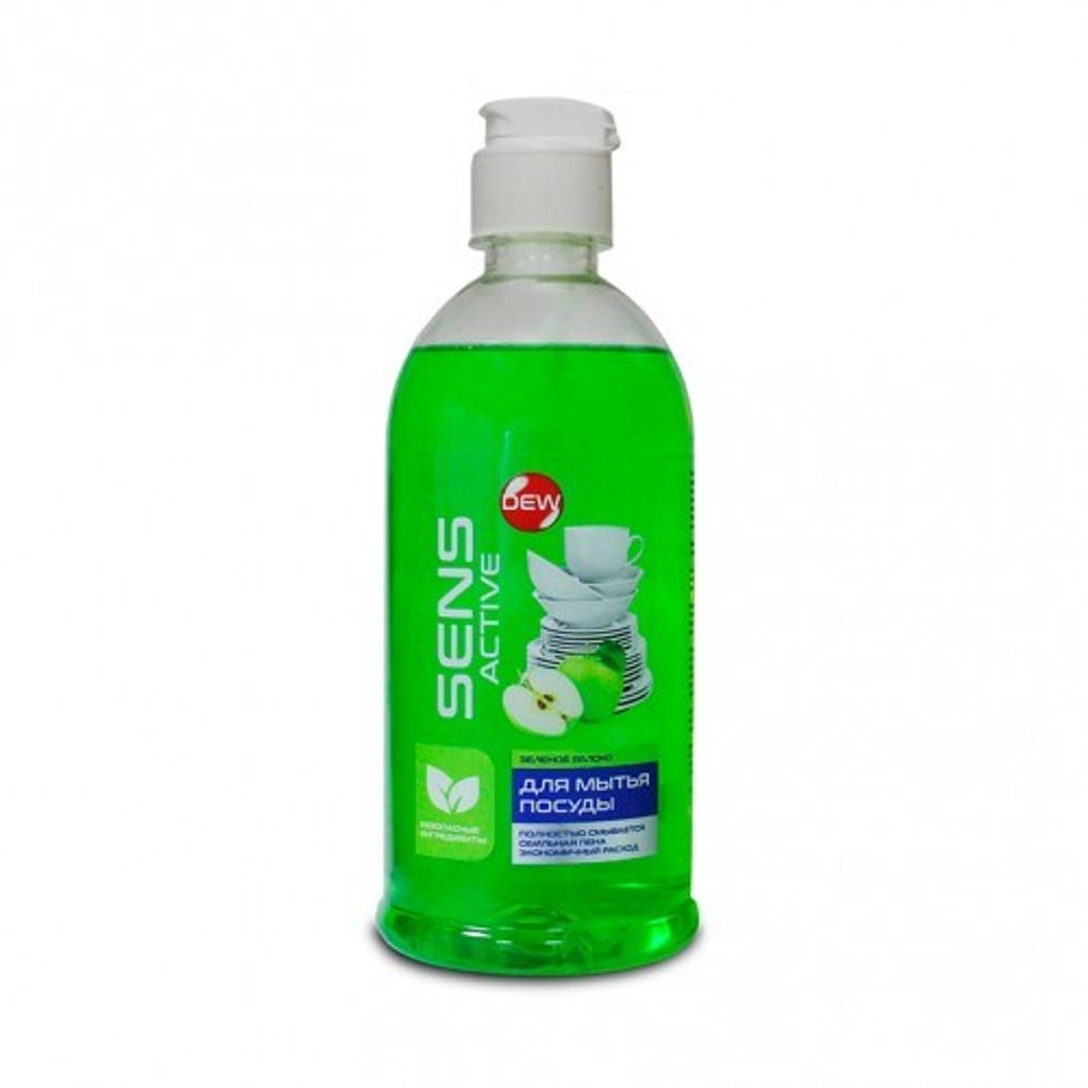 DEW Средство для мытья посуды Dew Fast clean  Зеленое яблоко 0,5л