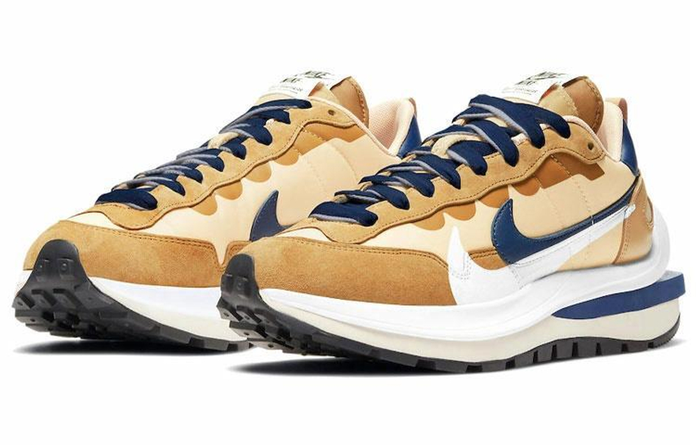 Кроссовки Sacai X Nike Vaporwaffle Sesame And Blue Void