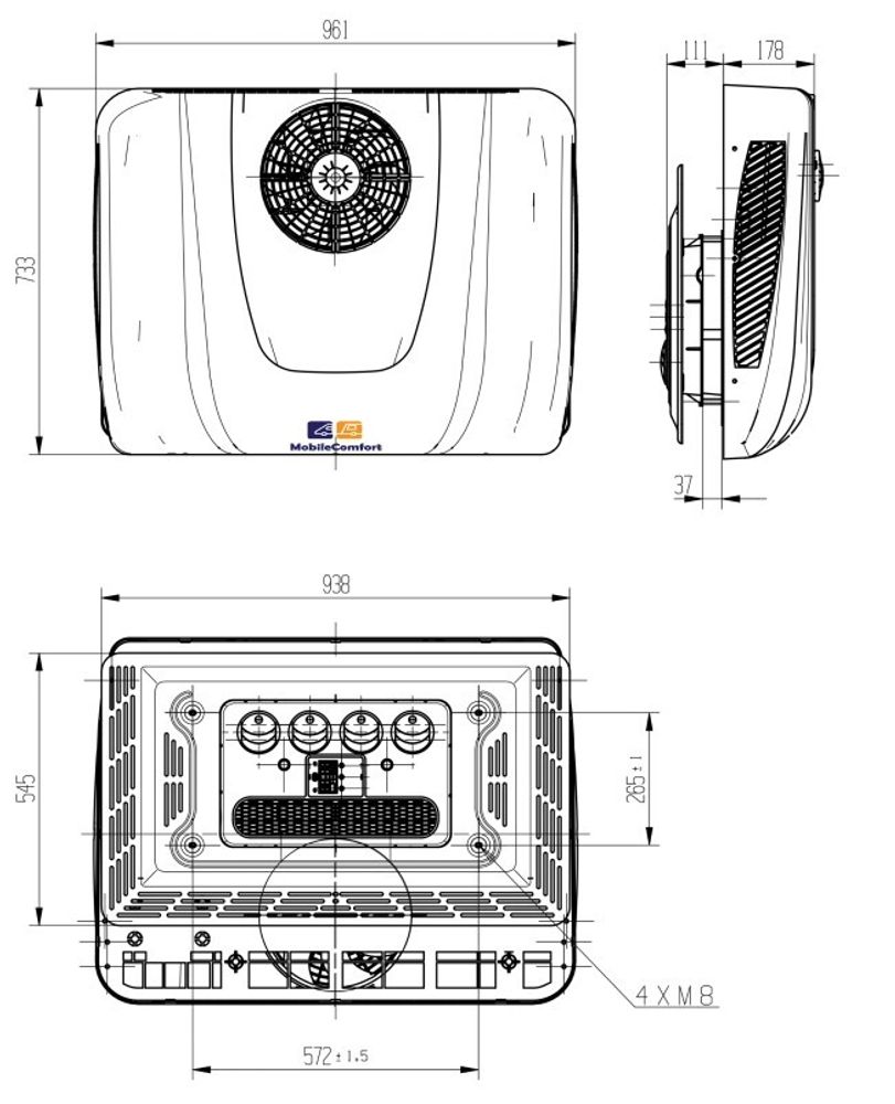 Автокондиционер стояночный MobileComfort MC3024T