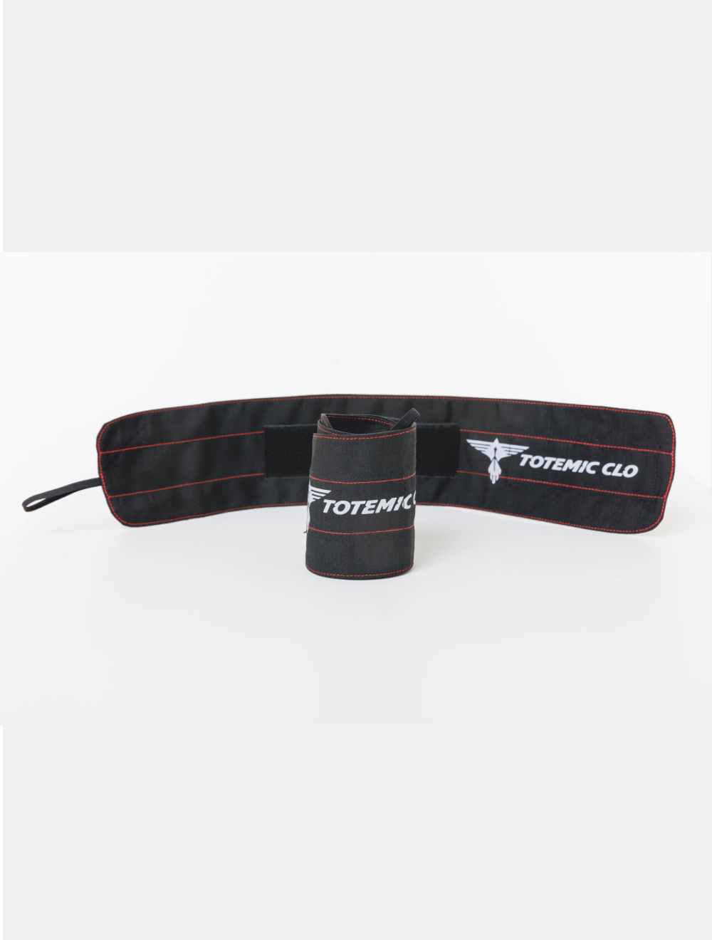 Бинты неэластичные TOTEMIC CLO для фиксации запястья, отделка красная