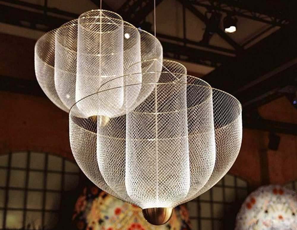 Pendant design lamp  Meshmatics by Moooi D80 (Silver)