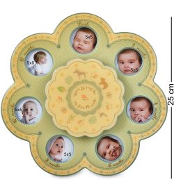 CHK-224 Муз. фоторамка «Первые месяцы» (на 7 фото: 5х5)