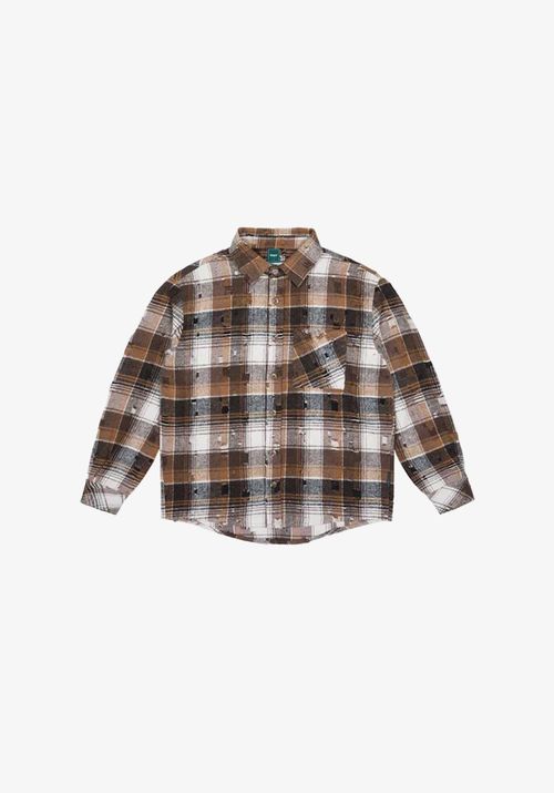 Рубашка Фланелевая коричневая