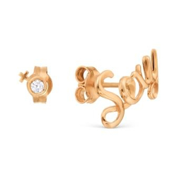 Серьги из золота с фианитами