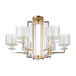 Люстра Crystal Lux NICOLAS SP-PL6 GOLD/WHITE