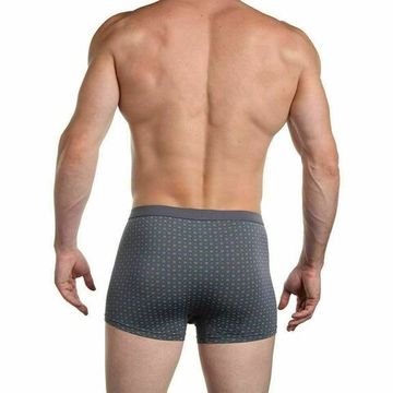 Мужские трусы боксеры серые с узором Sergio Dallini SG2911-2