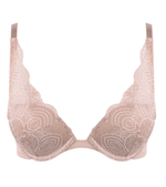 Бюстгальтер с треугольными пуш-ап чашками (Размер: 75E) (Цвет: черный)