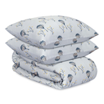 Комплект постельного белья "Полевые цветы" из премиального сатина из коллекции russian north, 150х200 см