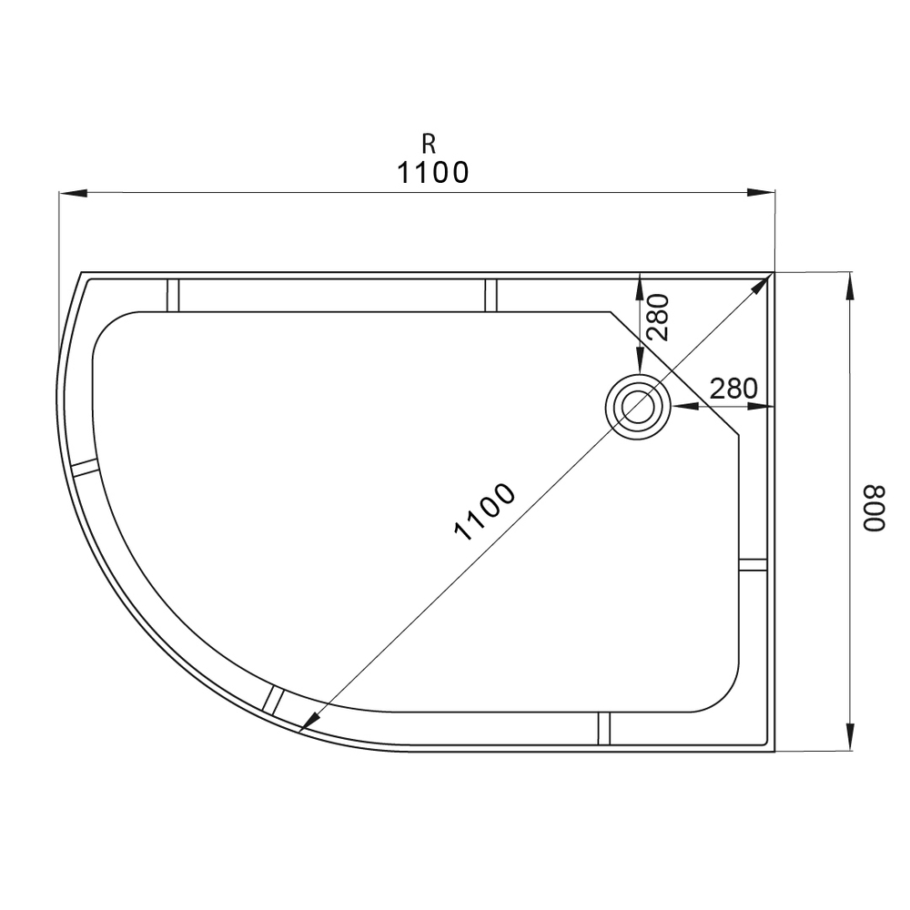 Душевая кабина AvaCan EM1511 N R LED