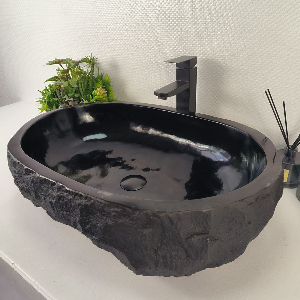 Раковина из андезита Erozy Black EA-64855 66*45*16 0038