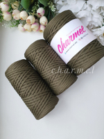 Khaki Lite polyester cord 3 mm