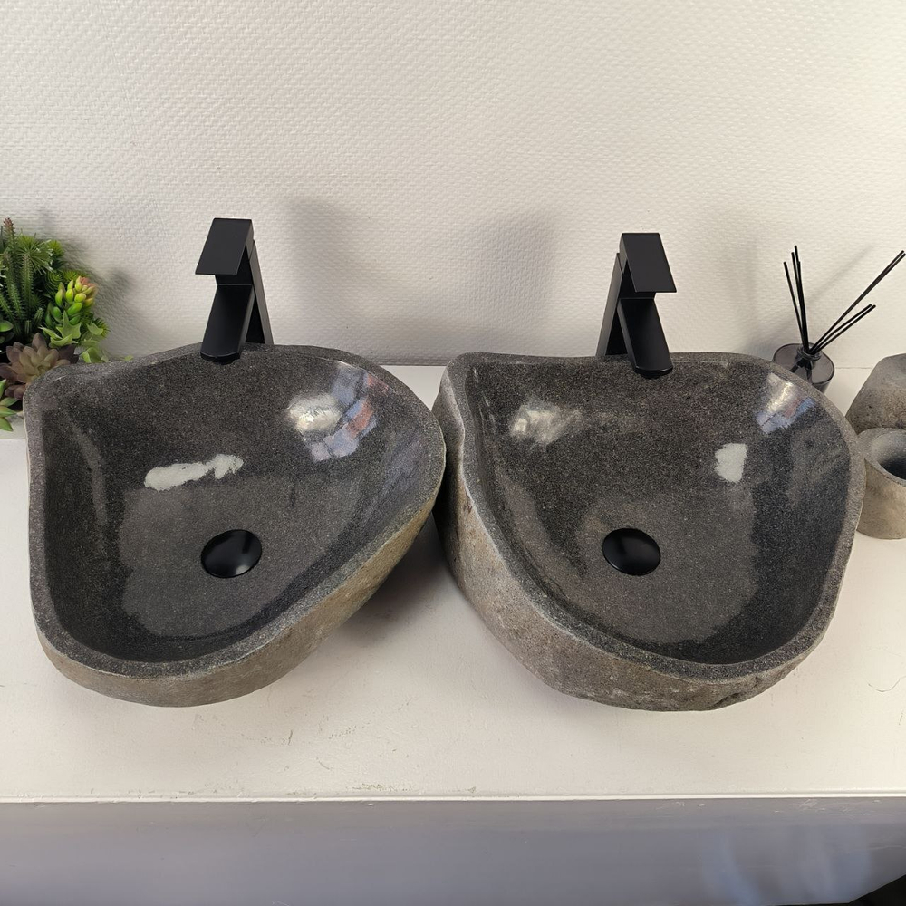 Раковина из речного камня ПАРА! RS-65495 47*43*15 0865