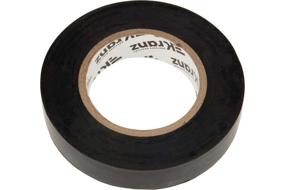 Изолента ПВХ KRANZ 0,13х15 мм, 25 м, черная KR-09-2106