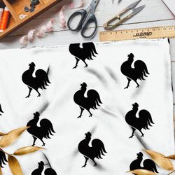 Ткань шелк Армани силуэт петуха