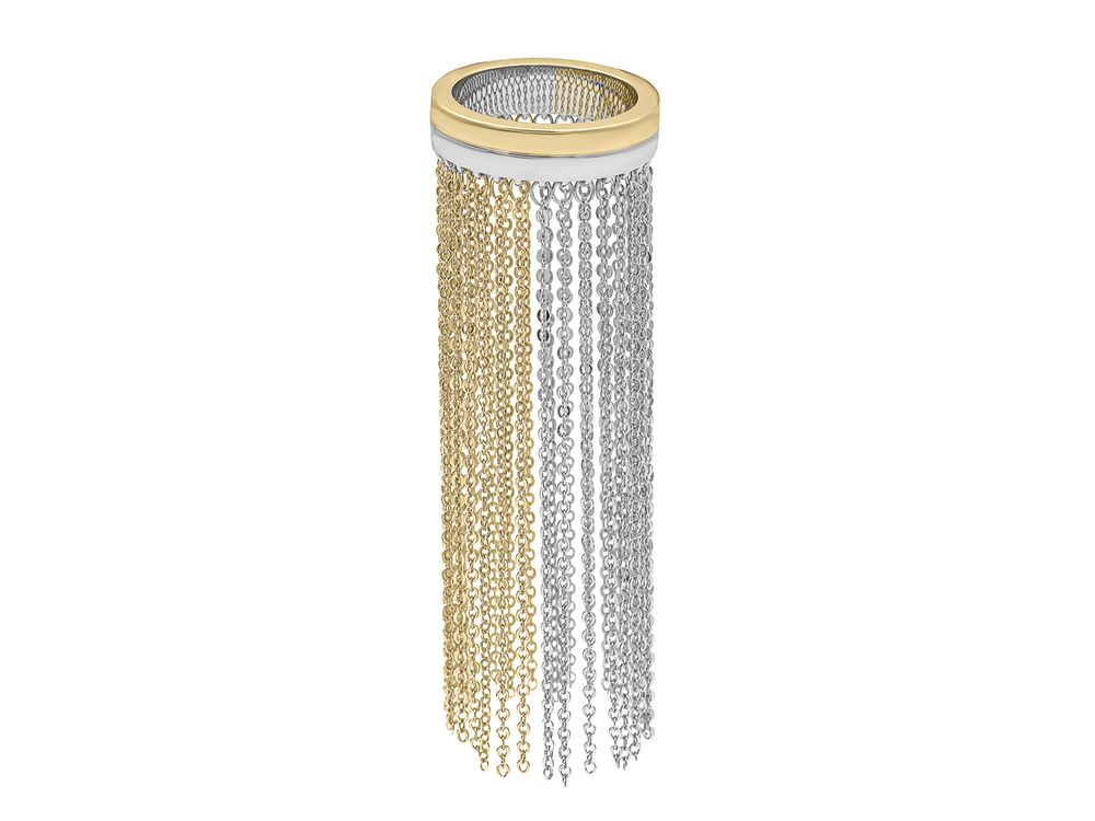 Кольцо Цепи Биколор