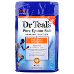 Dr. Teal's, раствор для замачивания с чистой английской солью, до и после тренировки, ментол и эфирные масла, 1,36 кг (3 фунта)