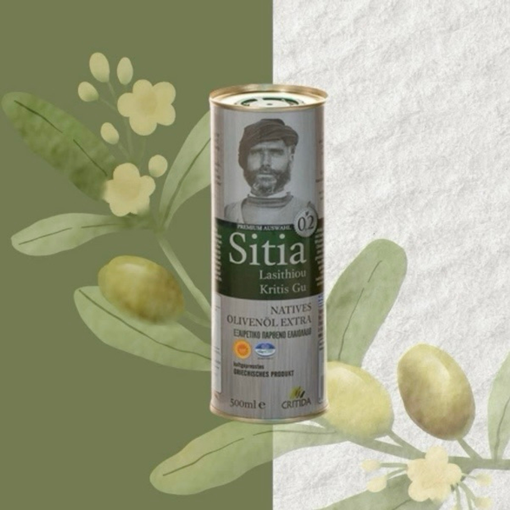Оливковое масло Critida Sitia 02, ж/б, Греция
